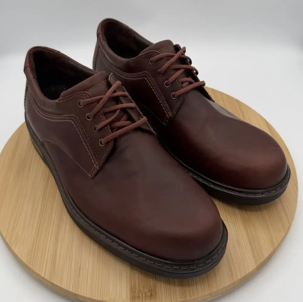 SAS Aden Brown Leather Oxford Comfort Casual Dress Shoe Men’s 9M EUC Retail $275